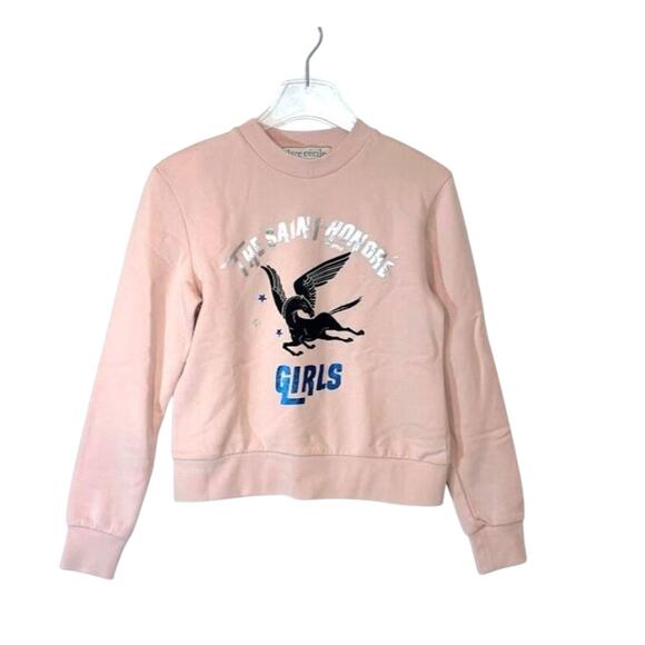 Etre Cecile The Saint Sweatshirt in Pink Rose Size Small - Picture 1 of 4